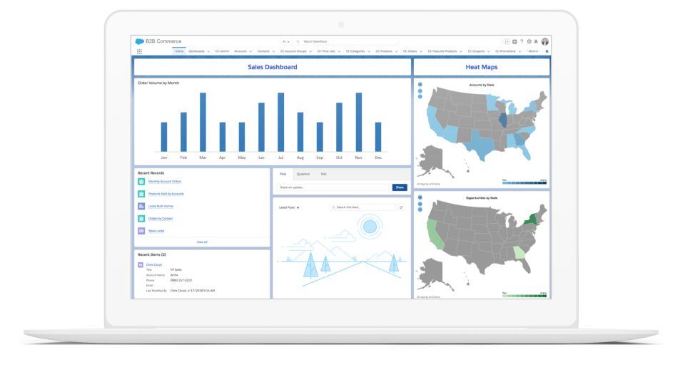 screenshot of Salesforce B2B Commerce